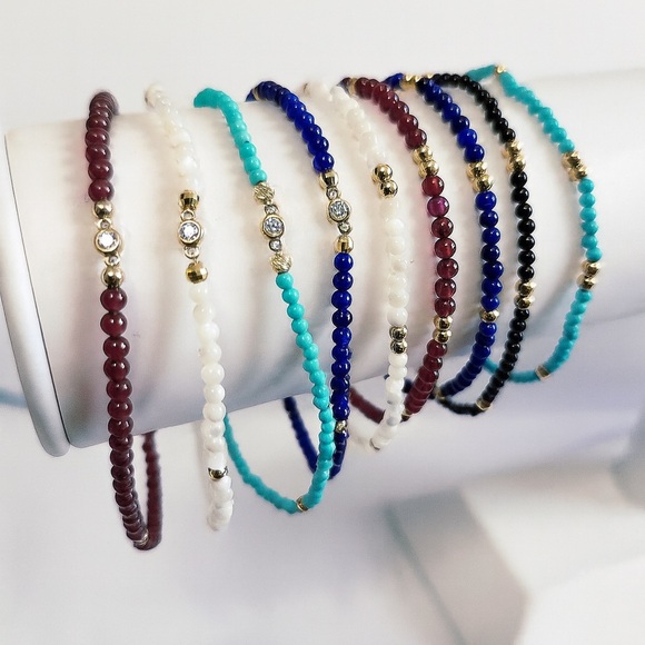 Diamond and Turquoise Dual Station Bracelet - Picture 5 of 5